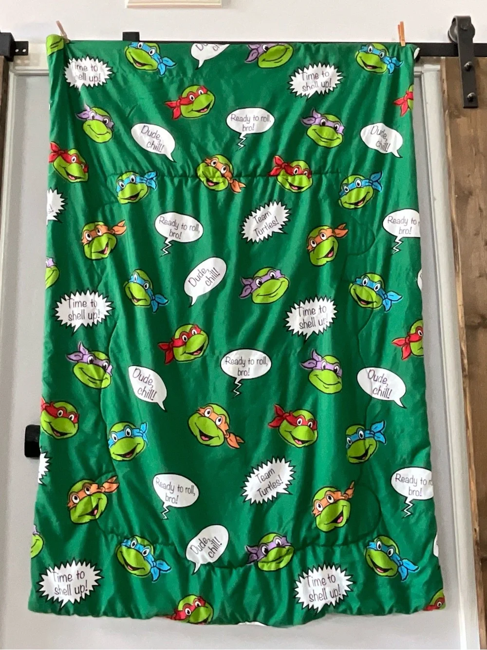 Teenage Mutant Ninja Turtles Small Bed Comforter Reversible 54 inches x 38 in